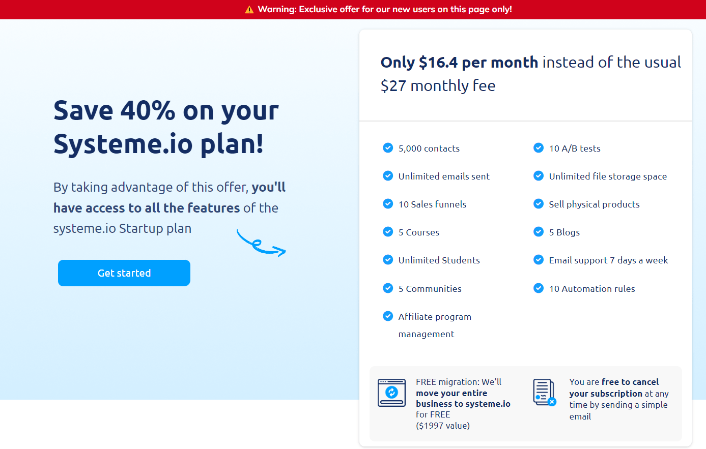 Systeme.io Discount Coupon Code🎁Use 40 Promo