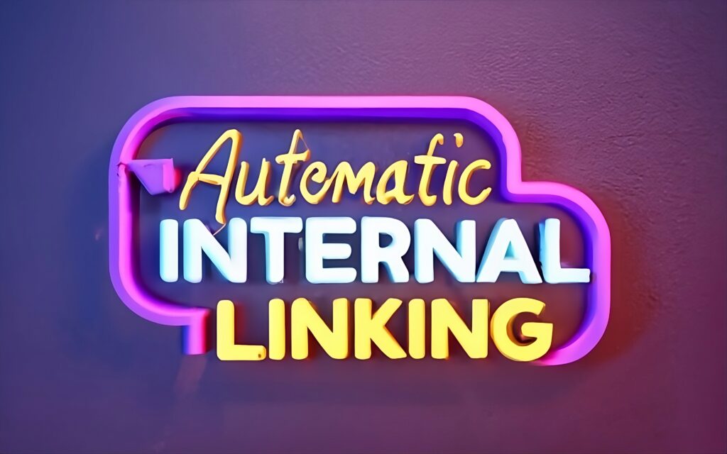 A neon sign that says LinkBoss Review: The Game-Changing AI Tool for Automating Internal Linking.