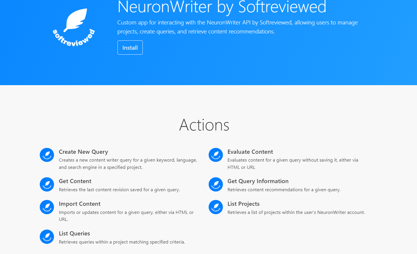 Features of Custom App NeuronWriter API for Boost Space boosting SEO efficiency