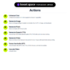 Installed actions and features interface screenshot for OpenRouter Boost.space Custom App