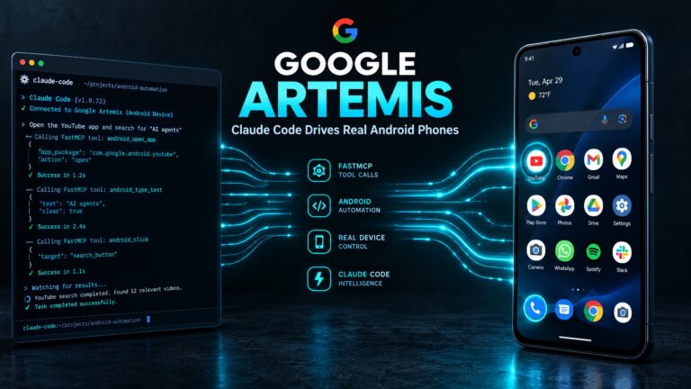 Google Artemis Claude Code Android Automation FastMCP Architecture