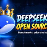 DeepSeek V4.1 Flash crowned whale logo with the headline Open Source King